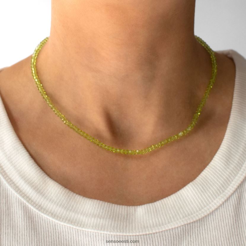 Senso FNPB8N581ehted swarovski kristallist choker roheline