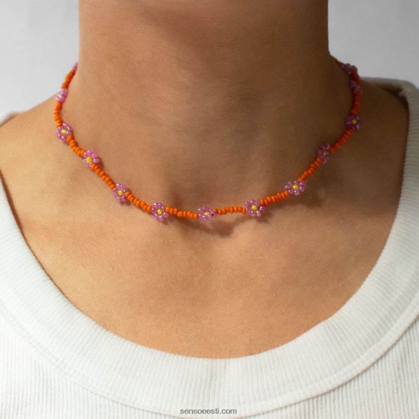 Senso FNPB8N582ehted oranž karikakra kett choker oranž