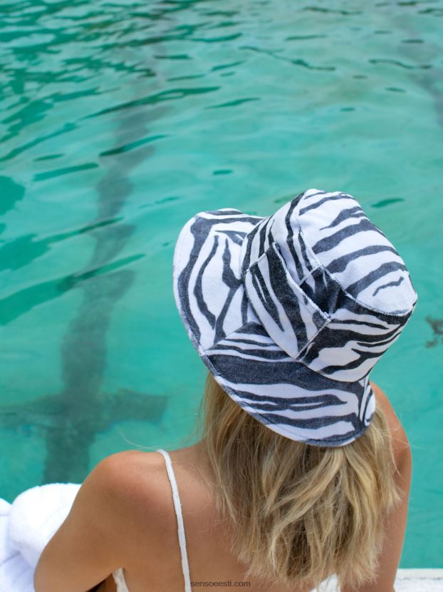 Senso FNPB8N599mütsid froteerätikuga koppkübar sebra